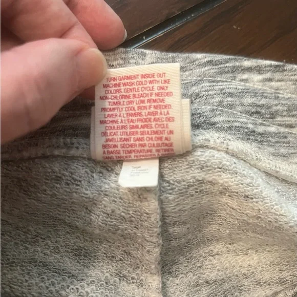 Mossimo Supply Co. Women’s Gray with White Embroidered Lace Accented Shorts - Picture 4 of 5